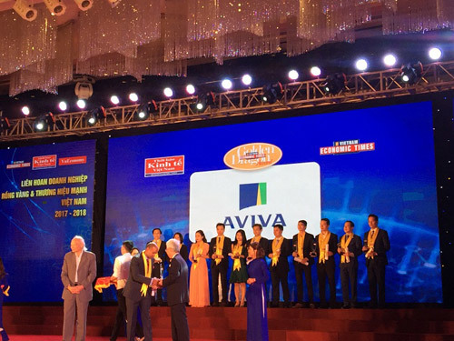 Aviva Việt Nam nhận giải thưởng Rồng Vàng