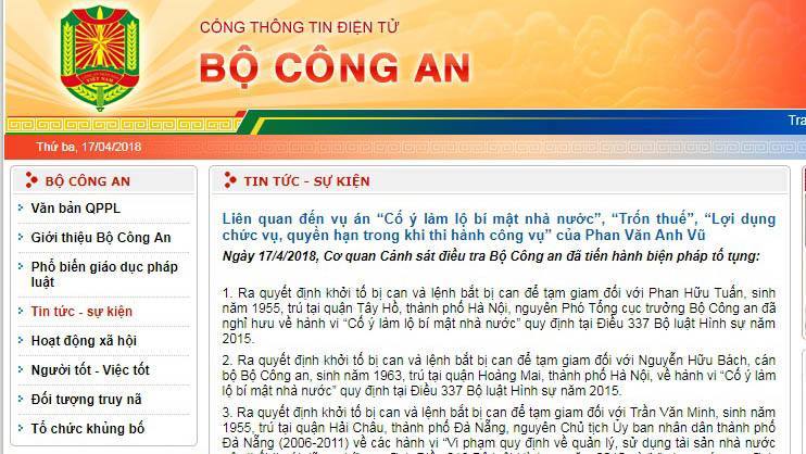 Phan Hữu Tuấn,Vũ Nhôm,Phan Văn Anh Vũ