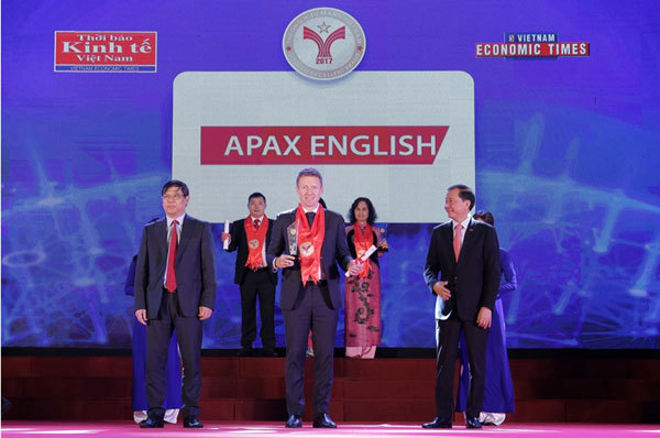 Apax English nhận giải Thương Hiệu Mạnh Việt Nam 2017