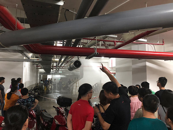 Diễn tập phòng cháy chữa cháy ở The EverRich Infinity