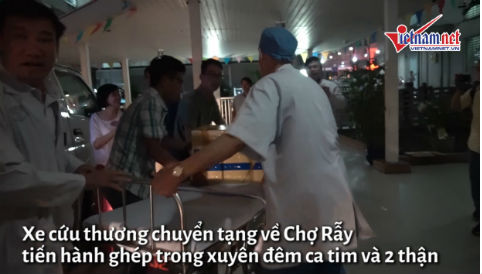 CSGT dẫn đường đưa tim thận về TP.HCM ghép tạng