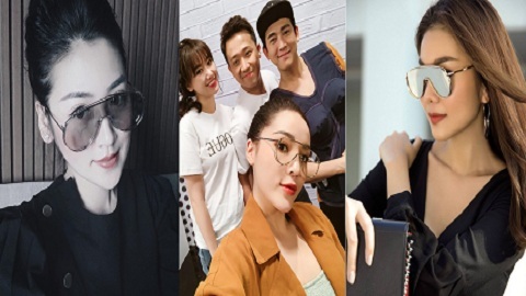Kỳ Duyên đụng hàng chan chát dù sở hữu bộ sưu tập kính đắt đỏ