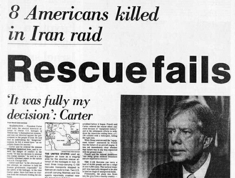 Ngày này năm xưa: Chiến dịch cứu con tin thảm bại của Mỹ