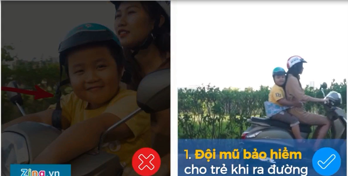Chở trẻ nhỏ thế nào để đảm bảo an toàn?