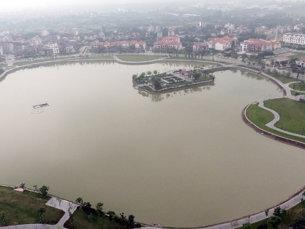 View hồ điều hòa nhìn từ căn hộ của chung cư An Bình City