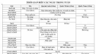 Bà mẹ lập thời gian biểu từng giờ để dạy con tự lập và sống trách nhiệm