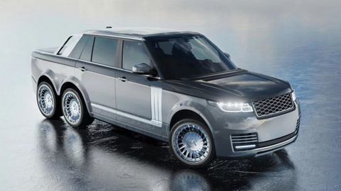 Độc đáo xe độ sáu bánh Range Rover