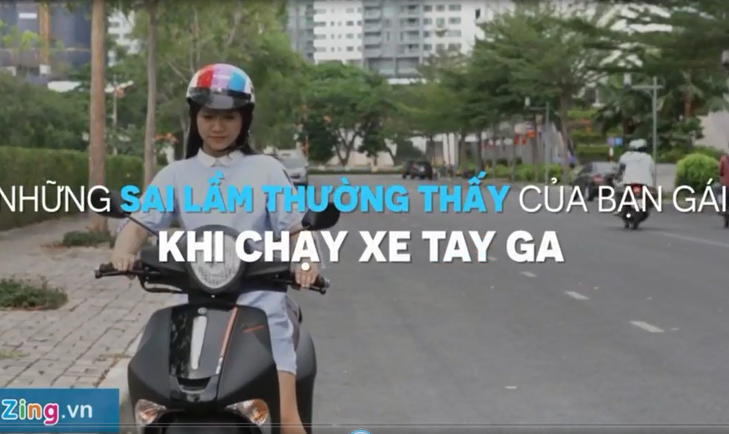 Những lỗi phổ biến của phụ nữ khi đi xe tay ga