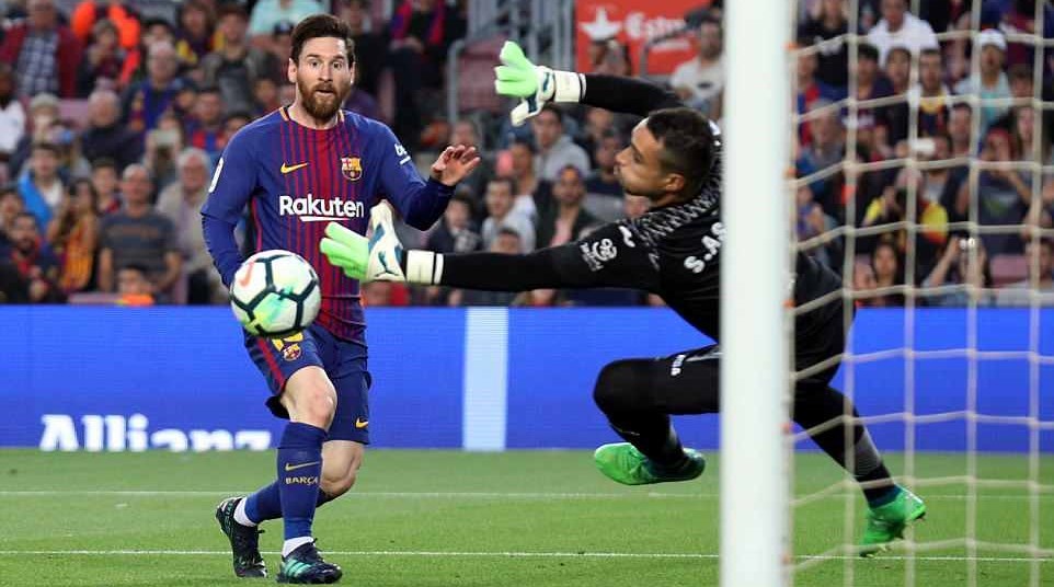 Messi lập công, Barca nhấn chìm 