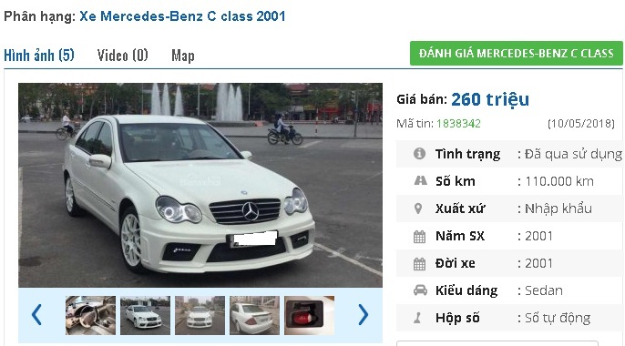 Mua bán xe Mercedes Benz C class c180 cũ giá rẻ uy tín 052023  Bonbanhcom