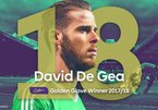 De Gea lần đầu đoạt danh hiệu "Đôi găng vàng"