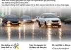 Những điều cần chú ý khi lái xe trong mùa mưa lớn ngập nước