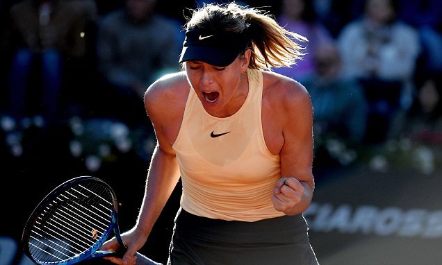 Sharapova thắng nhọc trận ra quân Rome Masters