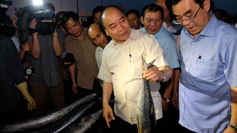 Thủ tướng mua cá của ngư dân Quảng Trị