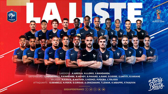 Tuyển Pháp: Martial và Lacazette bị loại khỏi World Cup 2018