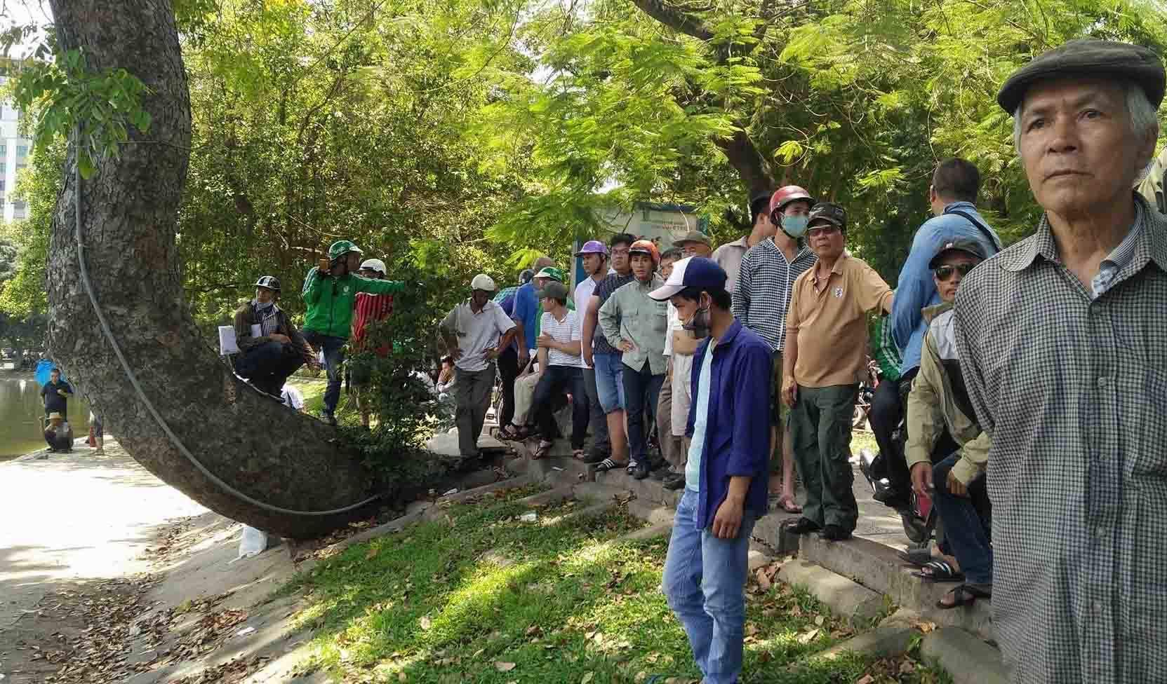 đuối nước,chết đuối,hồ Thiền Quang,Hà Nội