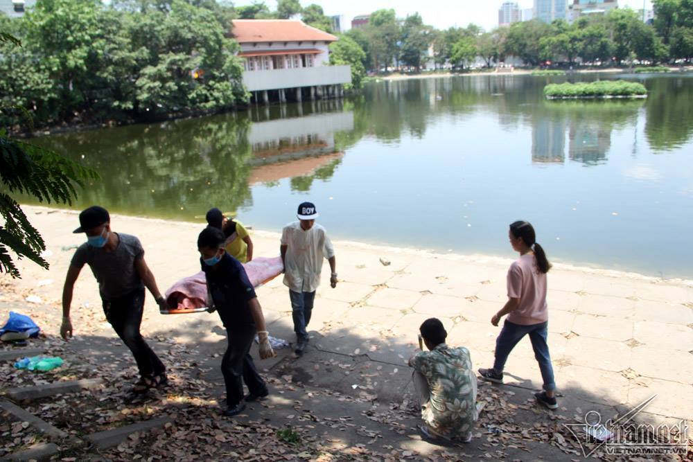 đuối nước,chết đuối,hồ Thiền Quang,Hà Nội