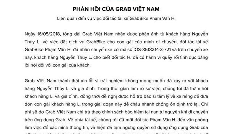 Quấy rối tình dục,Tài xế