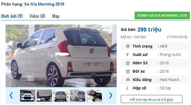 ô tô giá rẻ,ô tô Suzuki,Kia Morng,Chevrolet Spark