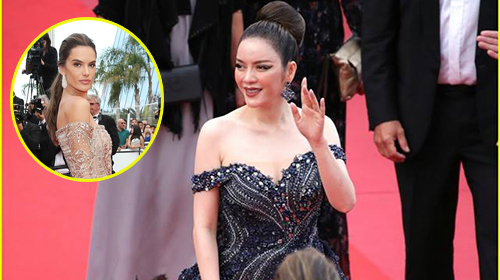 Lý Nhã Kỳ đọ sắc Alessandra Ambrossio trên thảm đỏ Cannes