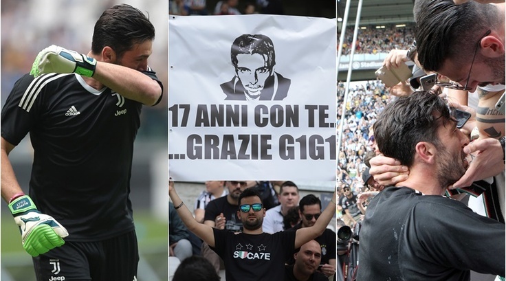 Buffon khóc nức nở ngày chia tay Juventus