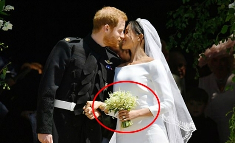 Điều bất ngờ về bó hoa cô dâu Meghan cầm trong đám cưới với hoàng tử Harry