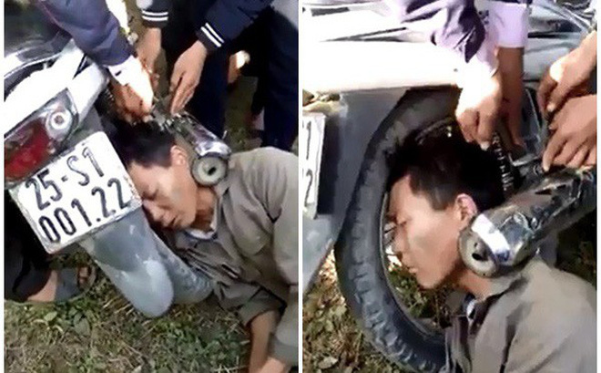 Người đàn ông bị kẹp đầu vào ống pô xe máy: Tai nạn khiến dân mạng 'đau đầu' tìm lời giải