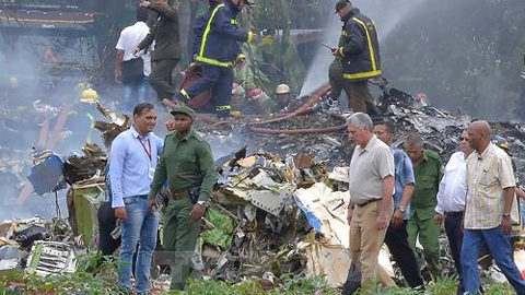 Lãnh đạo Đảng, Nhà nước gửi điện thăm hỏi về vụ máy bay của Cuba gặp nạn