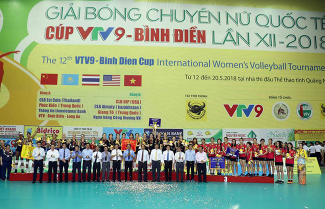 Giải bóng chuyền VTV9 Bình Điền: Giang Tô đăng quang