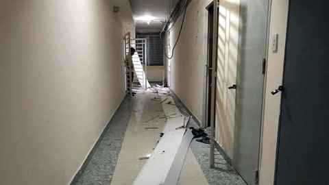 Sập trần chung cư ở Sài Gòn, nhiều người hoảng lọan