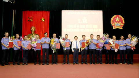 Viện Kiểm sát nhân dân tối cao bổ nhiệm nhân sự chủ chốt