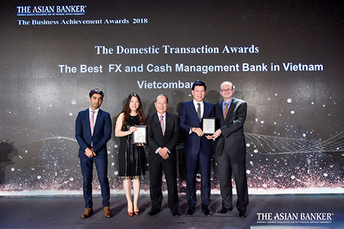 Vietcombank nhận giải kép từ The Asian Banker