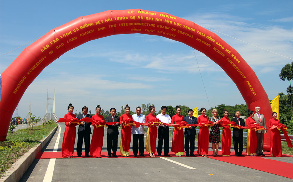 Khánh thành cầu Cao Lãnh, cầu lớn thứ 3 vượt sông Tiền