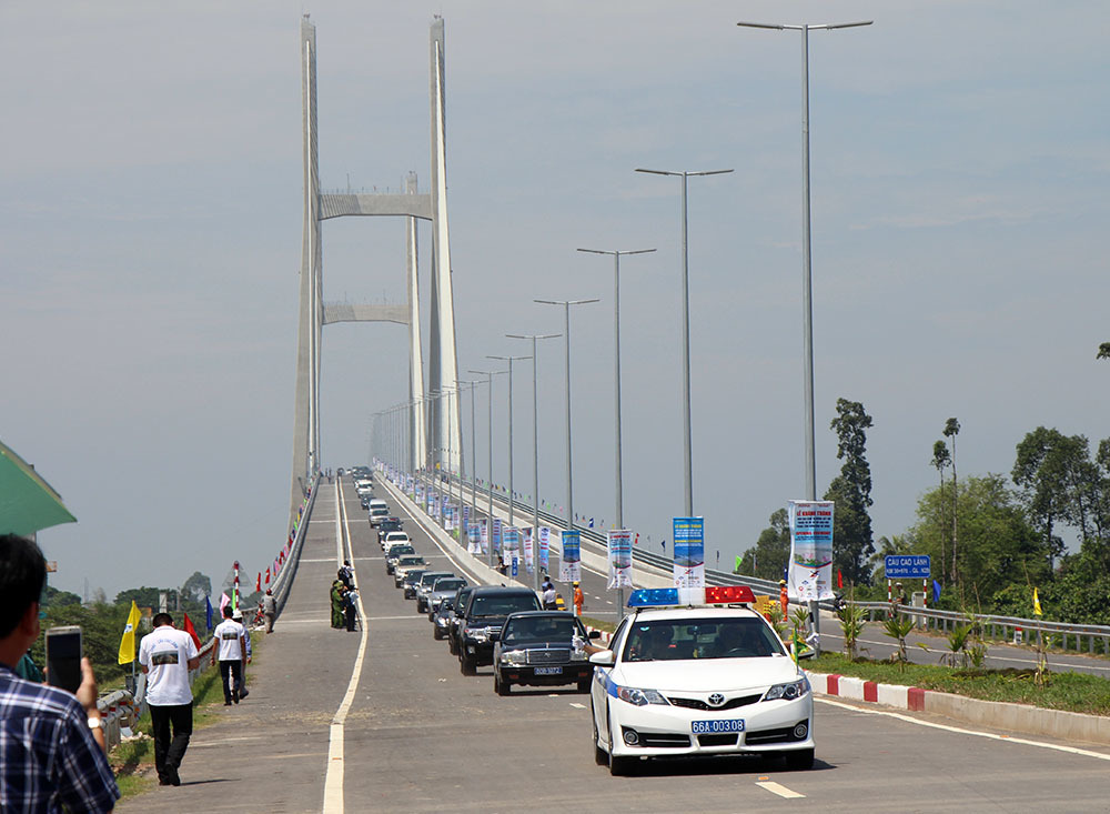 Khánh thành cầu Cao Lãnh, cầu lớn thứ 3 vượt sông Tiền
