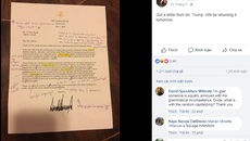 Cô giáo sửa lỗi ngữ pháp chi chít trong thư hồi âm của Tổng thống Trump Cô giáo sửa lỗi ngữ pháp chi chít trong thư hồi âm của Tổng thống Trump