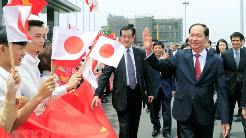 Hình ảnh Chủ tịch nước và phu nhân thăm cấp nhà nước tới Nhật Bản