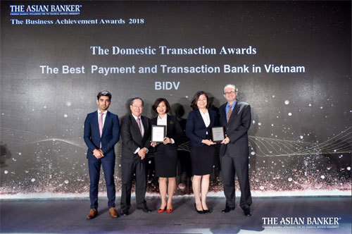 BIDV nhận cú đúp giải thưởng từ The Asian Banker