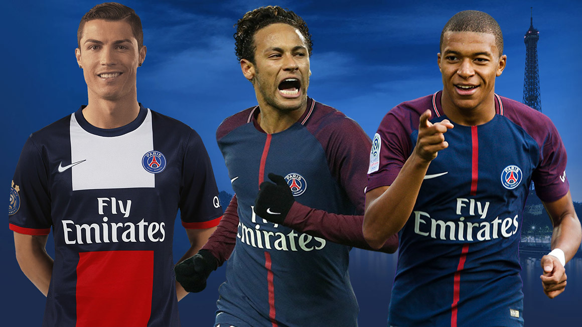 PSG,Real Madrid,MU,Ronaldo,Neymar