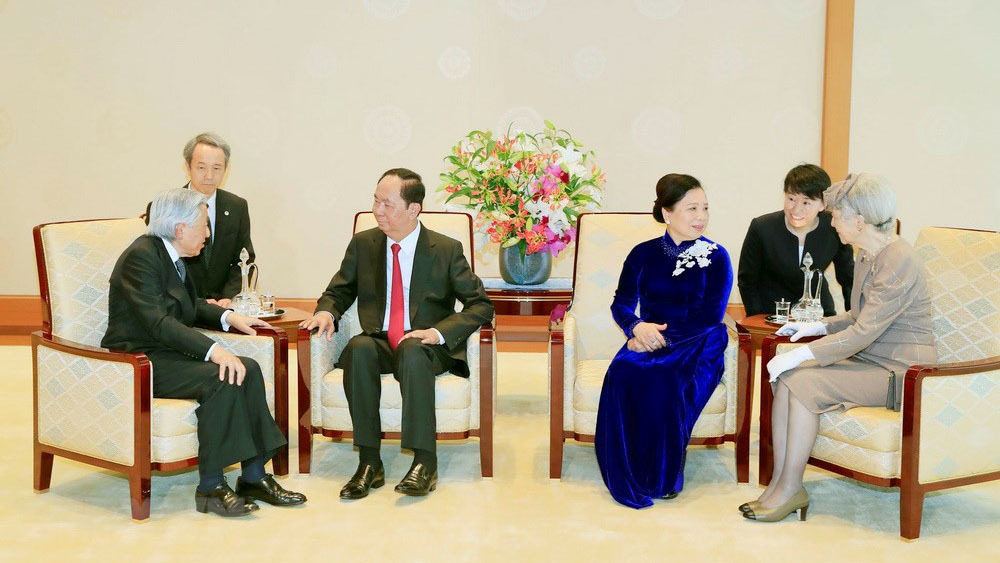 Chủ tịch nước hội kiến Nhà vua Nhật Bản Akihito