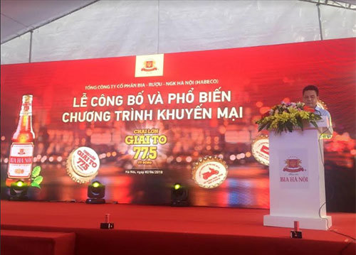 Bia Hà Nội tặng khách hàng hơn 77,5 tỷ đồng