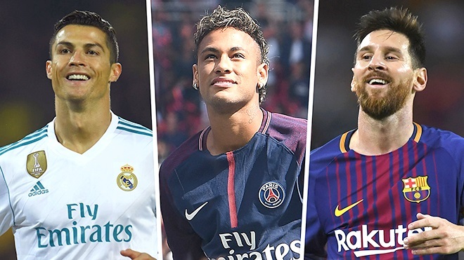 Messi,Ronaldo,Neymar,Salah