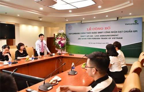 Vietcombank công bố đạt chuẩn Đổi mới thanh toán toàn cầu