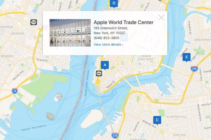 Ứng dụng bản đồ Apple Maps đã có thể nhúng trên nền web
