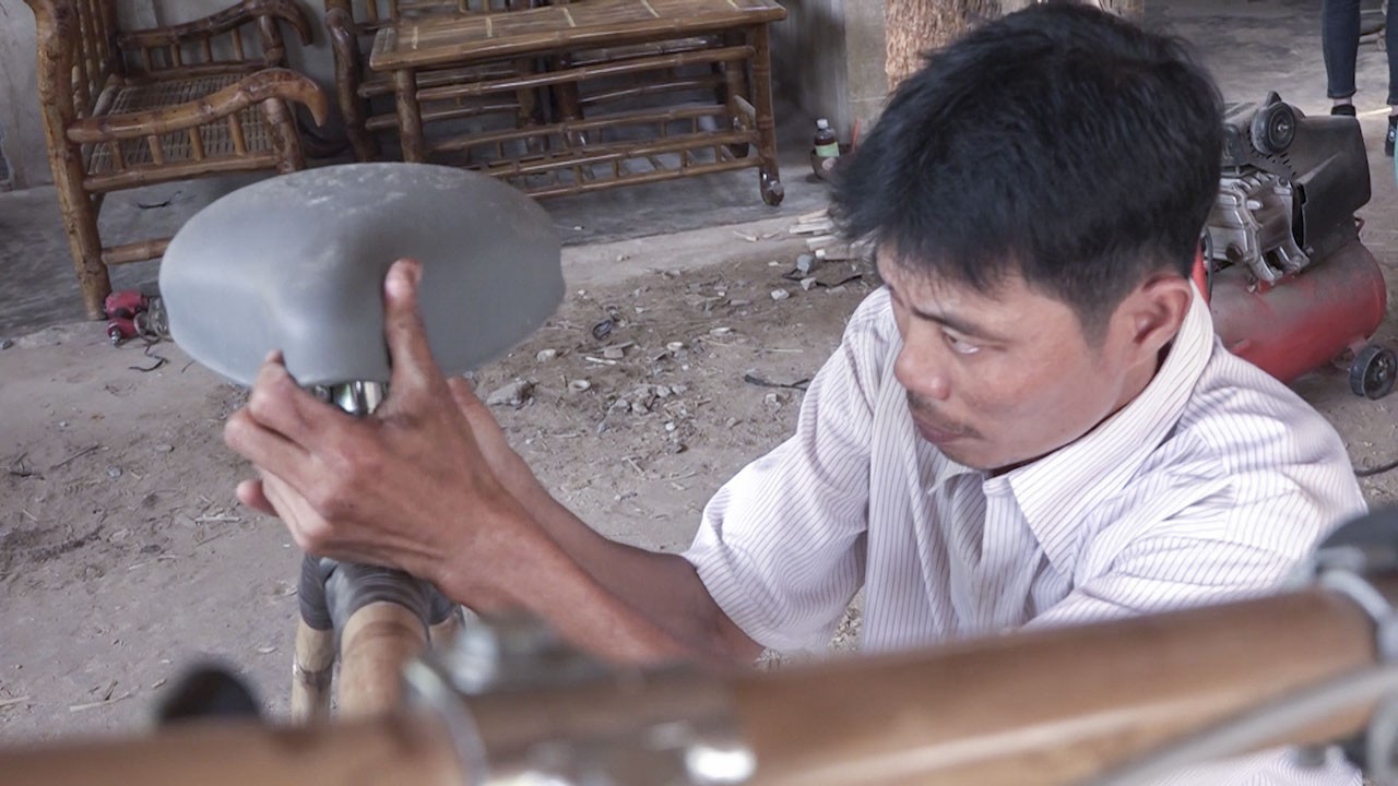 Xe đạp tre 'made in Trà Vinh