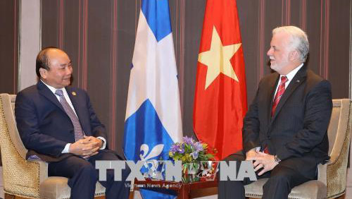 Thủ tướng tiếp Thủ hiến bang Québec