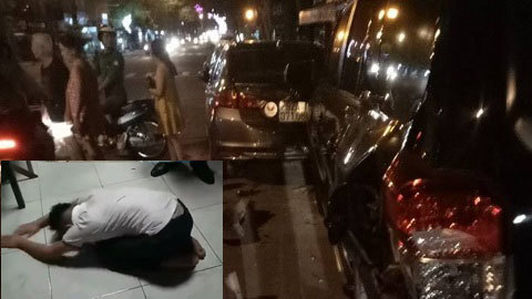 Tài xế lái BMW tông liên hoàn rồi hành động kỳ quặc