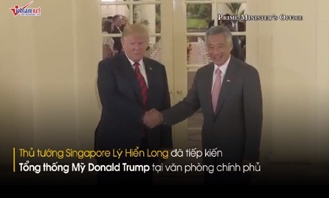 Thủ tướng Singapore mở tiệc thiết đãi ông Trump