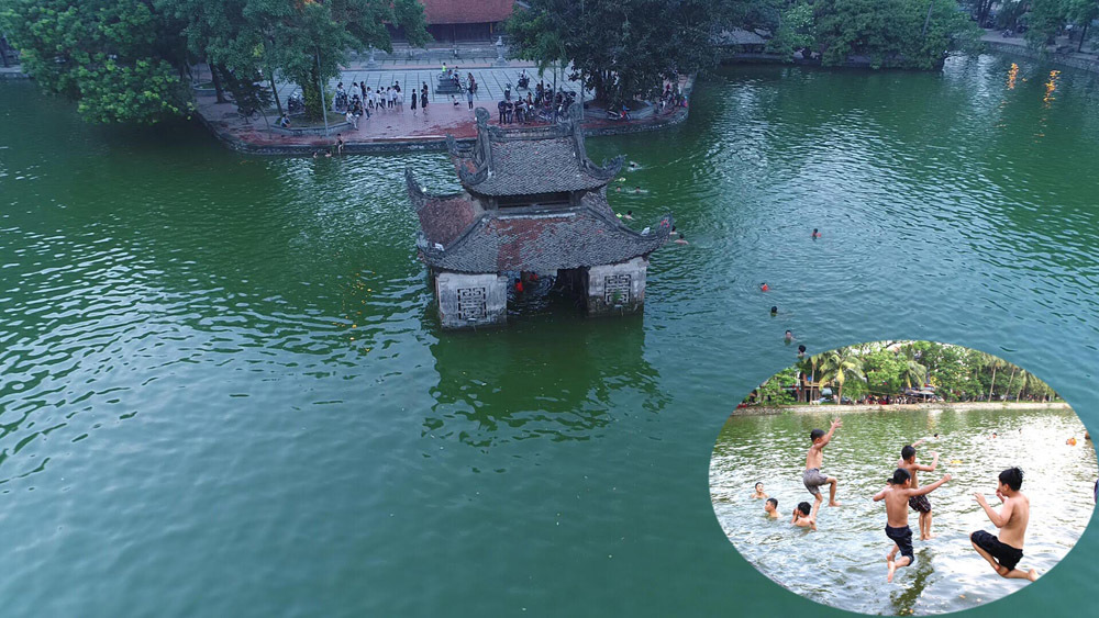 Hà Nội: Nhào lộn đã mắt ở ‘bể bơi’ nghìn năm tuổi