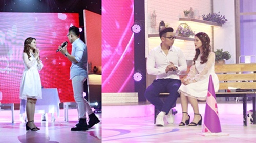 Trọng Tiến tỏ tình Trâm Anh