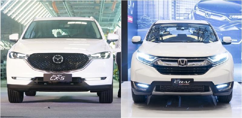 Honda CR-V và Mazda CX-5 ganh đua quyết liệt